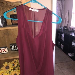 Size M maroon top NEW WITH TAGS